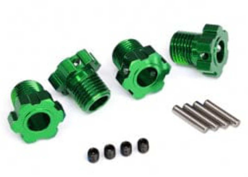Traxxas 8654G Aluminum 17Mm Splined Wheel Hubs, Green - Image 2