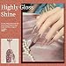 MAYCHAO 15ML Gel Nail Polish 1Pc Clear Pink Glitter Nail Polish Soak Off UV LED Nail Gel Polish Nail Art Starter Manicure Salon DIY at Home, 0.5 OZ - Image 3