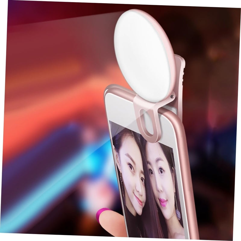 ضوء LED محمول للإضاءة التكميلية للهواتف الذكية وأجهزة الكمبيوتر المحمول والسيلفي ومكياج البث ومؤتمرات الفيديو - Image 4