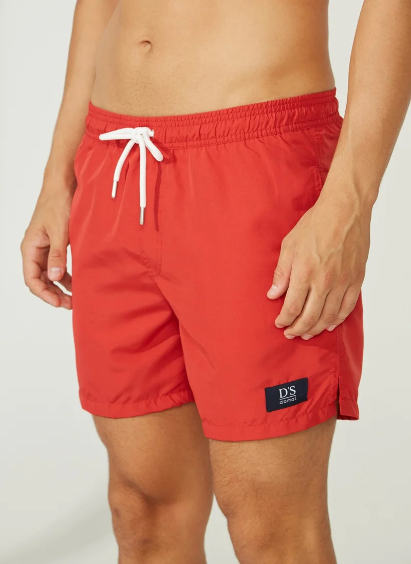 دي أس دامات Red Men's Shorts Swimsuit