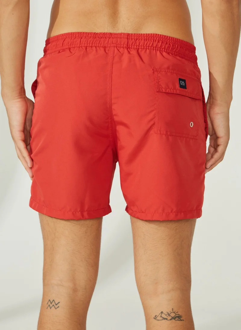 دي أس دامات Red Men's Shorts Swimsuit