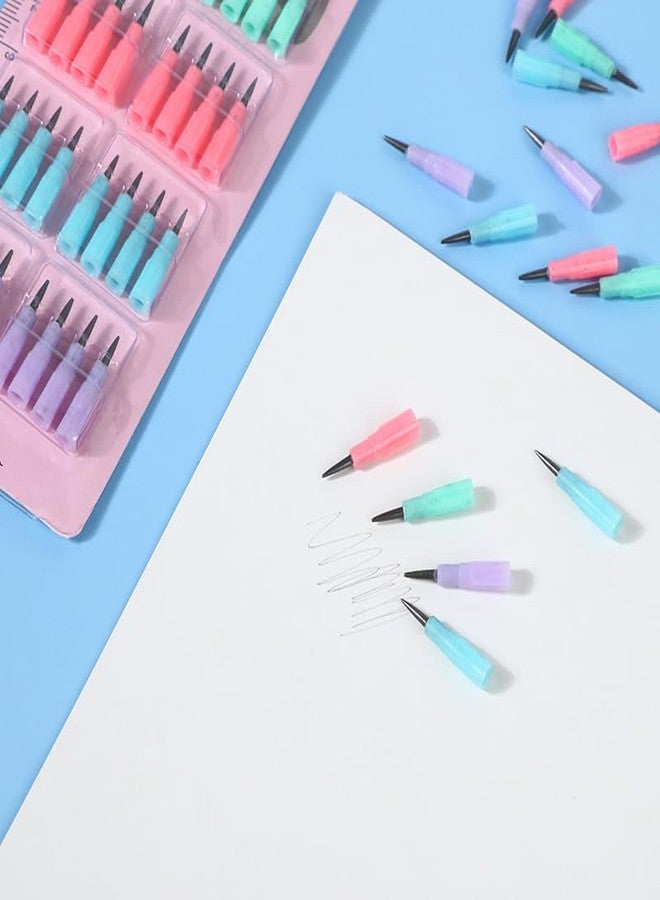 Lopenle Novelty Stacking Pencils Carrot Pencil Fruits Radish Stackable Pencil 12 Pieces With 64 Extra Refills For Office Using Supplies. - Image 4
