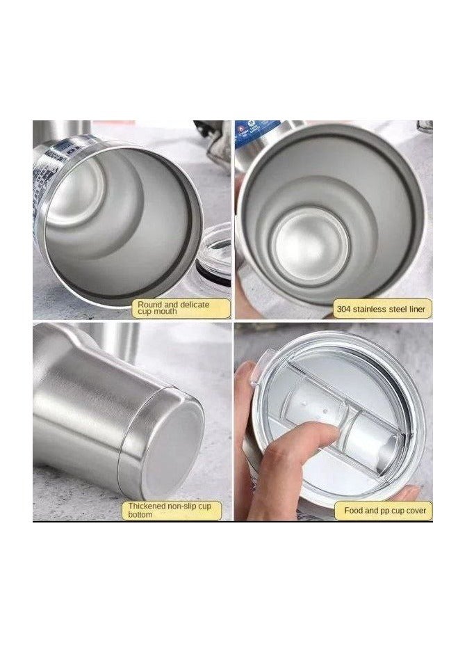 Stylish Stainless Steel Car Thermos 900 ml – Your Perfect Travel Companion black D  - Image 4
