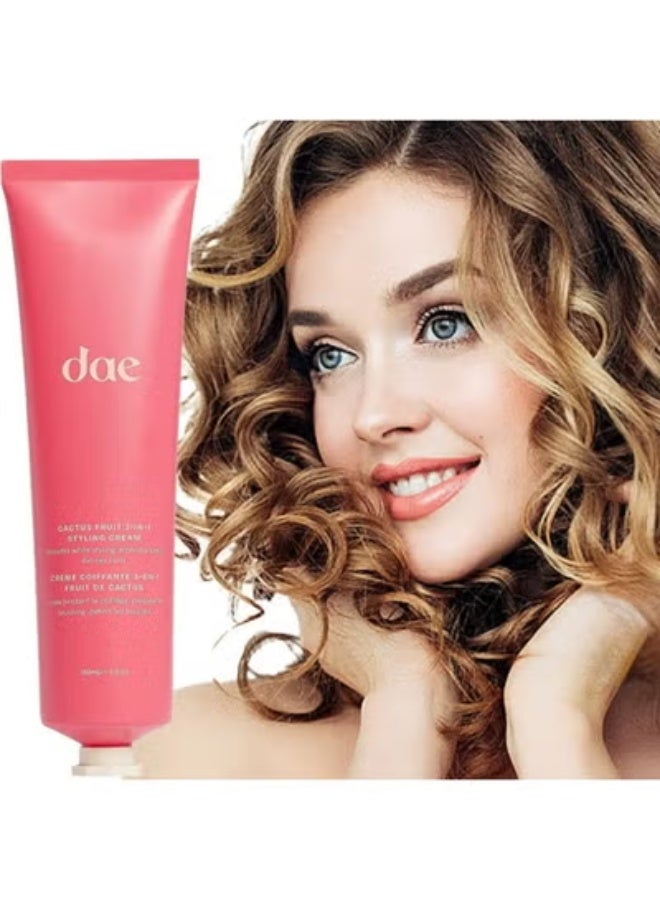 DAE Cactus Fruit 3-In-1 Styling Cream - Smooth Styles, Prep Shiny Blowouts, Defines Curls 150ml(5 oz.) - Image 1