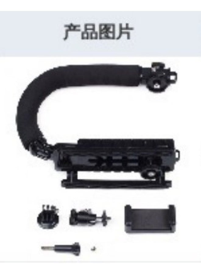 كي6 حامل مثبت للهاتف المحمول من نوع C مع حذاء حار لكاميرا SLR، حامل مثبت محمول من نوع U مع حذاء حار، مثبت كاميرا متنقل - Image 1