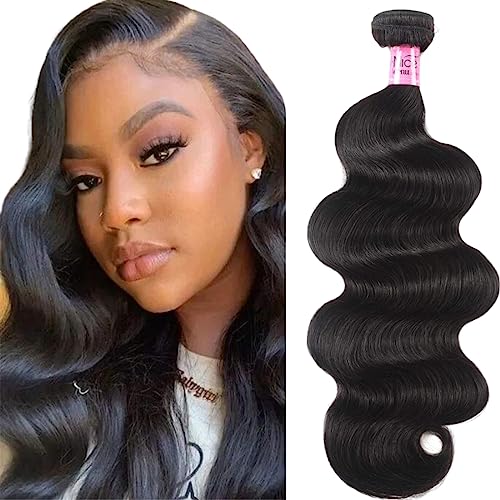 UNice Hair Brazilian Body Wave Human Hair 1 Bundle 26 inch 100 Unprocessed Virgin Human Hair Weave Extensions Natural Black Color Can be Dyed and Bleached - Image 5