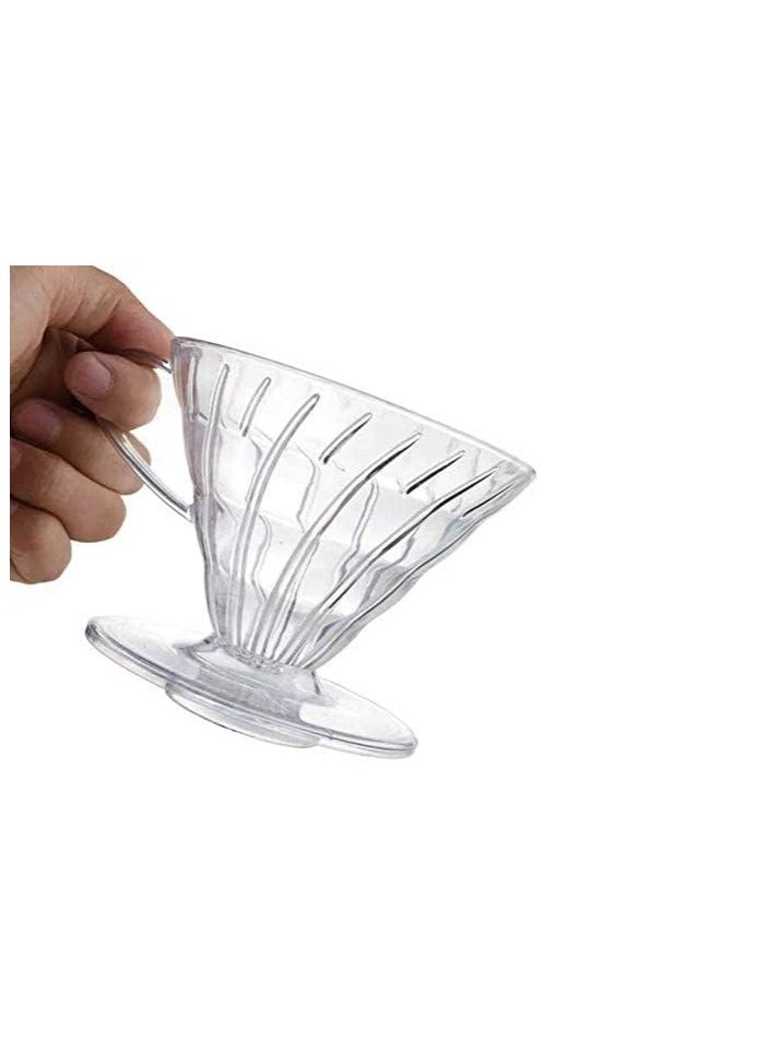 V60 Transparent Plastic Filtration And Distillation Funnel size 01 - Image 3