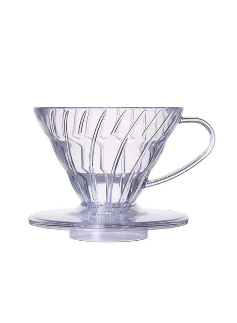V60 Transparent Plastic Filtration And Distillation Funnel size 01 - Image 1