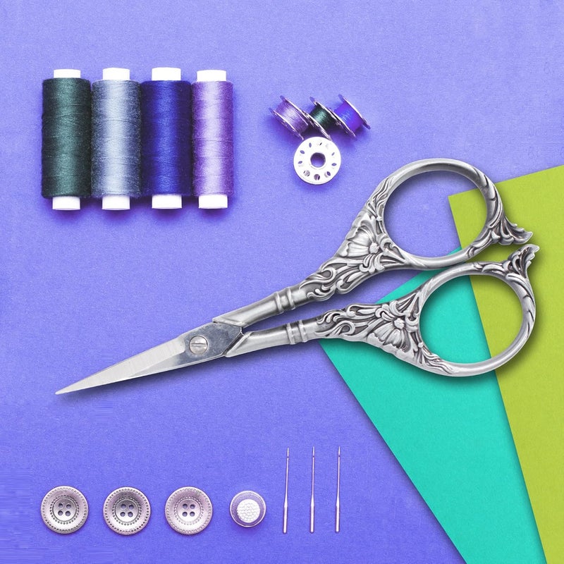 BIHRTC Embroidery Sewing Scissors Stainless Steel for Cross Stitch Cutting Threading Needlework Handcraft Craft Art Work DIY Tool - Image 4