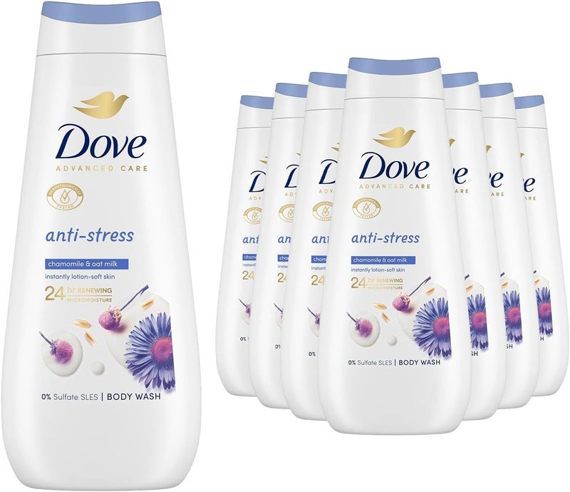 Dove Advanced Care Sulphate Free Body Wash for Women Made with SkinNatural Nourishers and Micromoisture Provides 24 Hours Renewing LotionSoft Softer Skin 400ml Pack of 10