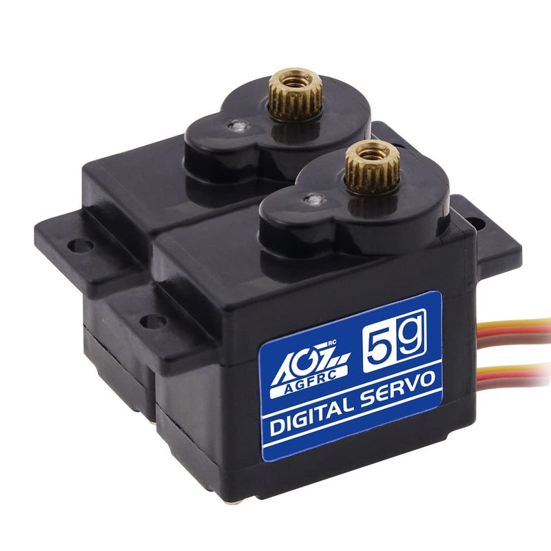 AGFRC SubMicro RC Servo Motor Upgrade Metal Gear 8g 1kg 0075Sec high Speed Coreless Digital Drift Racing Servo for 128 RC Cars AirplanesB05CLS - Image 4