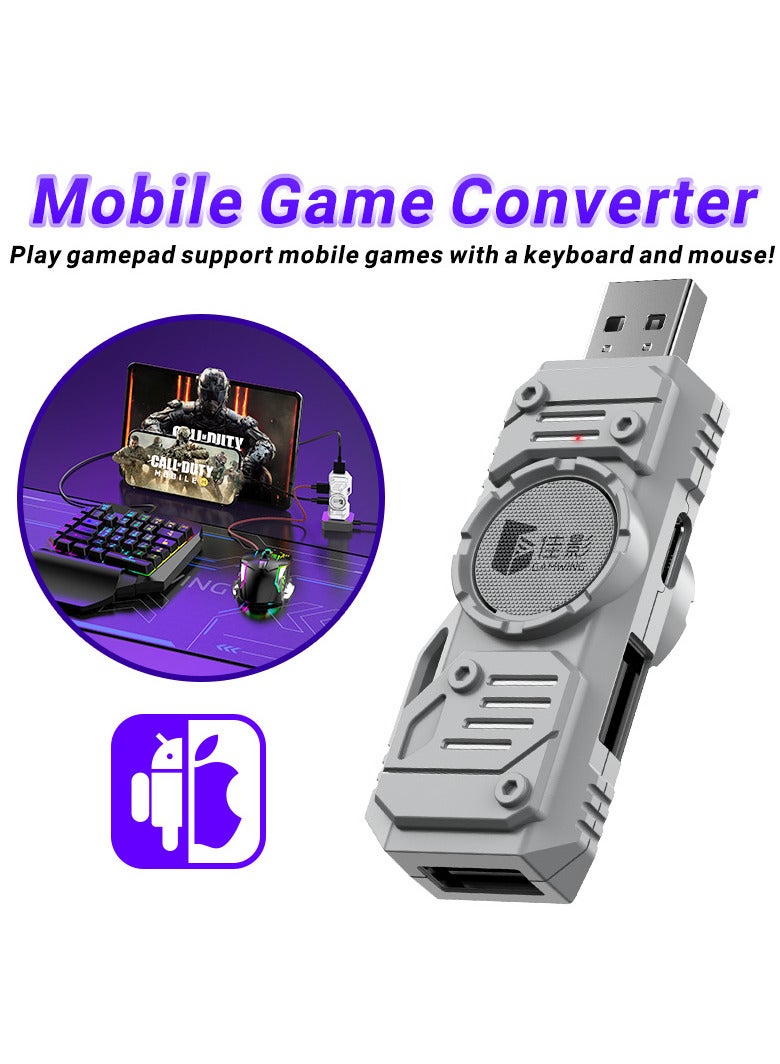 M9 5 in 1 mobile gaming keyboard and mouse combo pack for Android iOS most of the games, no APP mapping plug and play, wired and bluetooth dual mode, also support office mode - Image 3