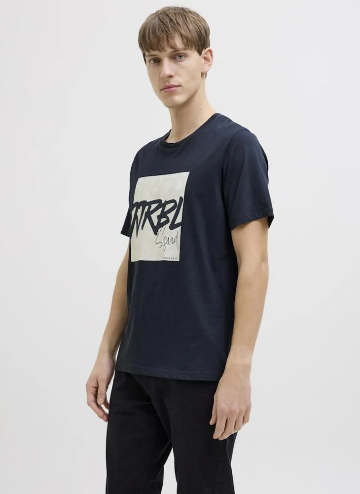 ج ج ريبل Jrebbern Box  Ss Crew Neck T-Shirt