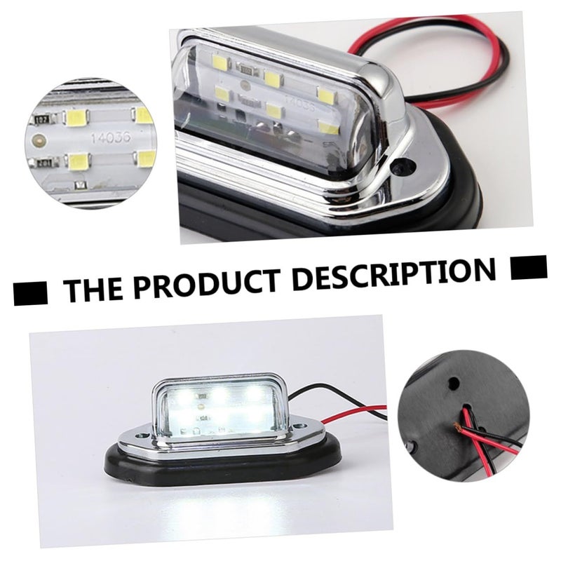 2Pcs Car Interior Side Marker Led Lights White Highlight Safe Driving - Image 4