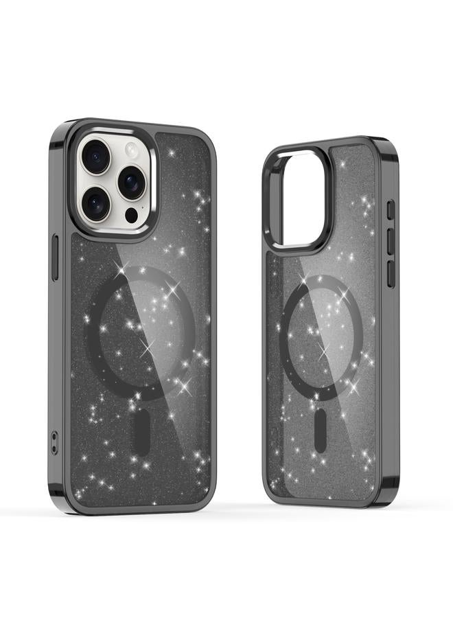 اس-توب جراب هاتف مقاوم للصدمات من MagSafe لامع لهاتف iPhone 15 Pro Max - Image 1