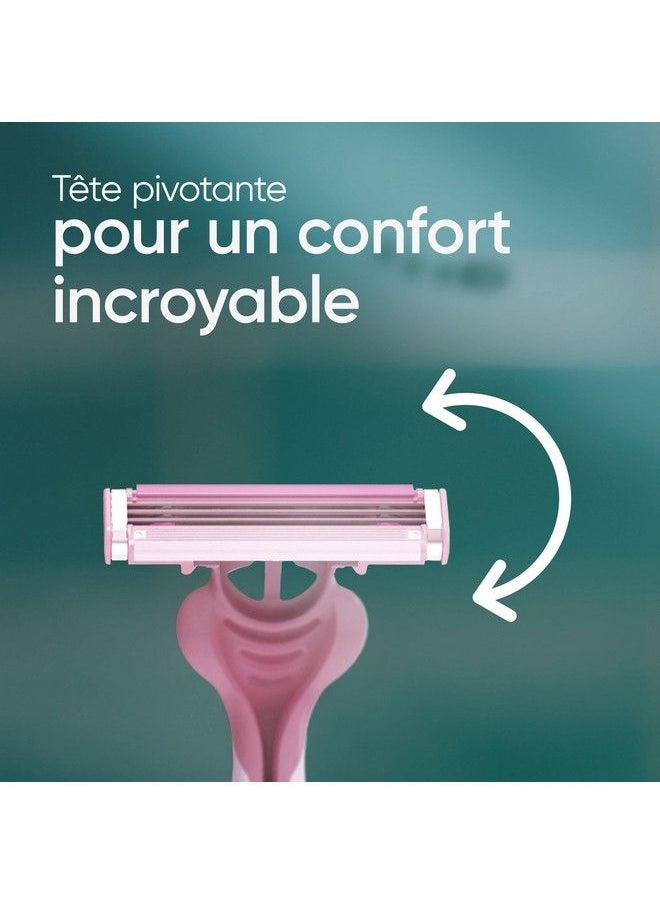 Venus Simply3 Disposable Razors For Women 4 Pieces  - Image 4