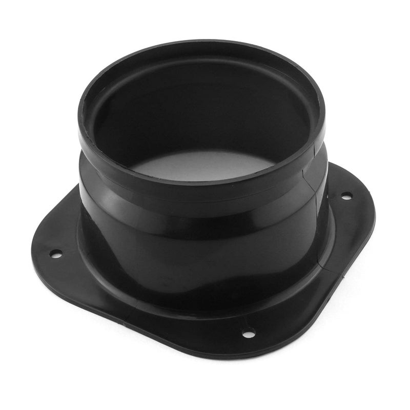 DGHAOP Dryer Vent Wall Plate 4Inch/100mm ABS Plastic Air Duct Connector Flange Panel Duct Connector Flange Inlet Fitting for Ventilation Straight Pipe, Wall and Ceiling (Square to Round) - Image 5