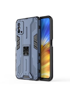 Case Cover For Honor X10 Max 5G Supersonic PC + TPU Shock-proof Protective Phone Case with Holder Blue
