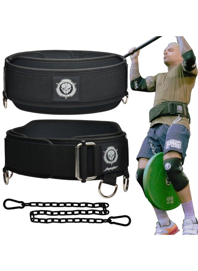 Jupiter 2-in-1 Weightlifting Belt & Dip Belt with Chain for Added Weight Training,Weightlifting, Squats, Deadlifts,Powerlifting for Men & Women(Large) - Image 1