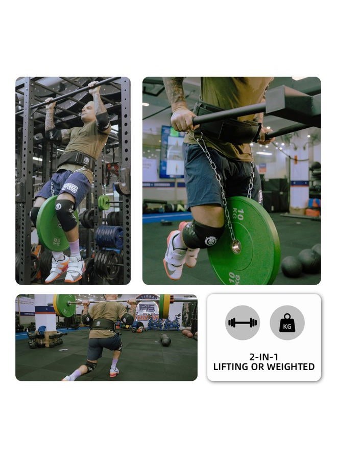 Jupiter 2-in-1 Weightlifting Belt & Dip Belt with Chain for Added Weight Training,Weightlifting, Squats, Deadlifts,Powerlifting for Men & Women(Large) - Image 5