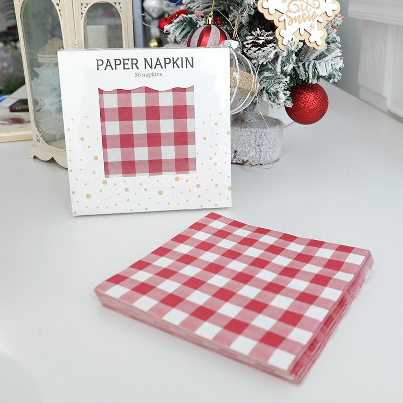 Christmas Party Napkin Disposable Colorful Printed Paper Towel Cute Cartoon Holiday Party Christmas Decoration - Image 4