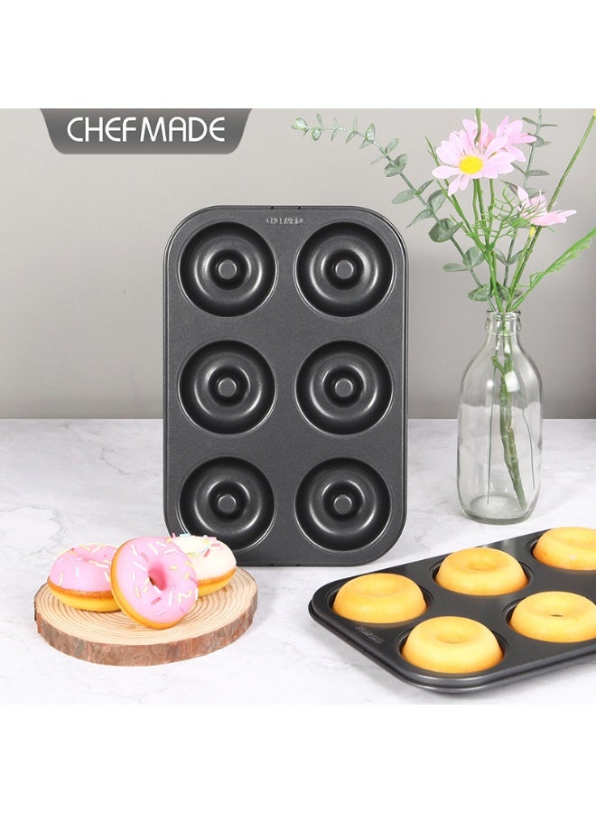 شيف ميد 6 قوالب كعك دوائر فارغة سوداء - Image 1