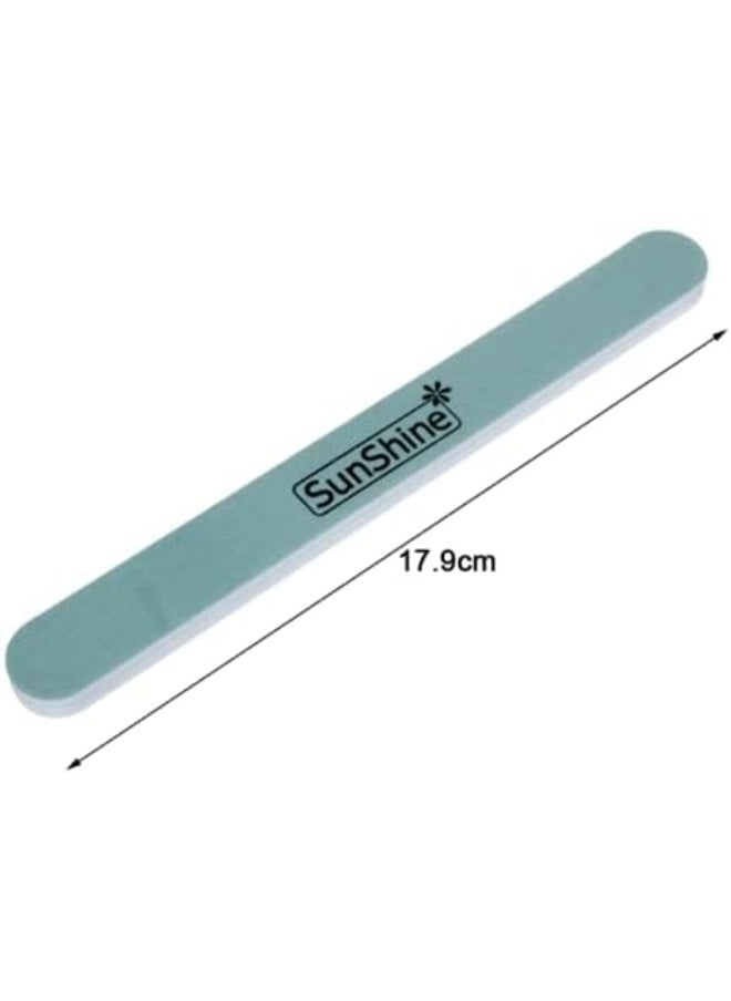 SUNSHINE Nail Shine Buffer Nail File 600/3000 Grit, Two Side Manicure and Pedicure Tools (5 PIECES)