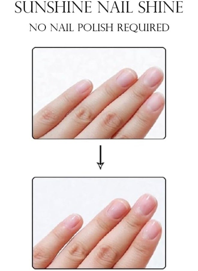 SUNSHINE Nail Shine Buffer Nail File 600/3000 Grit, Two Side Manicure and Pedicure Tools (5 PIECES)