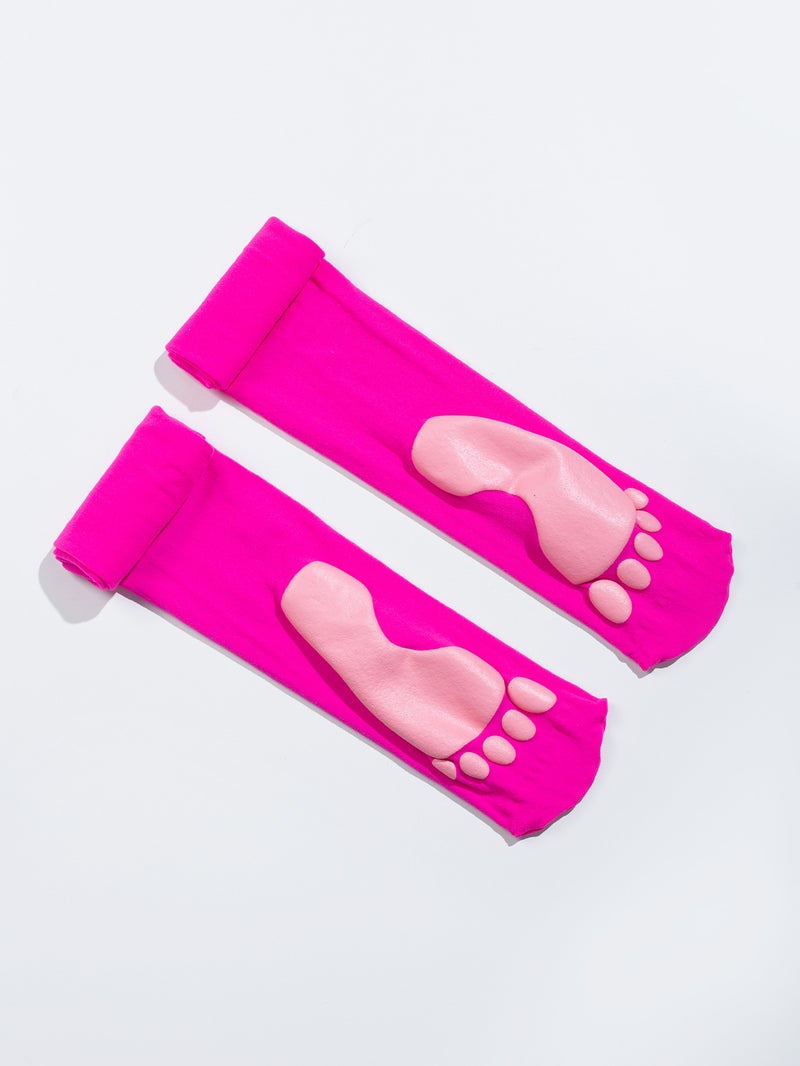 Pink Over-The-Knee Socks Japanese-Style Stockings Women'S Lolita High Socks Velvet Thin Thigh Socks New - Image 1