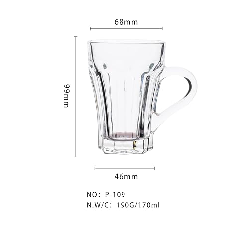 ZROY ENTERPRISE Premium Classic Glass Tea & Coffee Cup Set of 2-210 ML, for Transparent Espresso Cappuccino hot Chocolate, Milk Cup, Green Tea, Herbal Tea, Lemon Tea (Lotus, 2) - Image 5