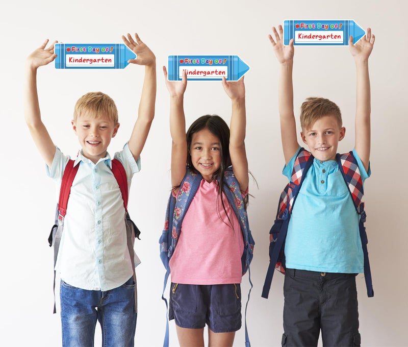 HEYINSHEN First & Last Day of School Chalkboard Double Sided Crayon First and Last Day of School Board Sign 1st Days of Preschool Kindergarten Board Sign for Kids Back to Schools Photo Prop Supplies - Image 2