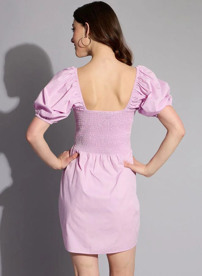 مرفوعة Women Regular Fit Casual Solid Shift Dress