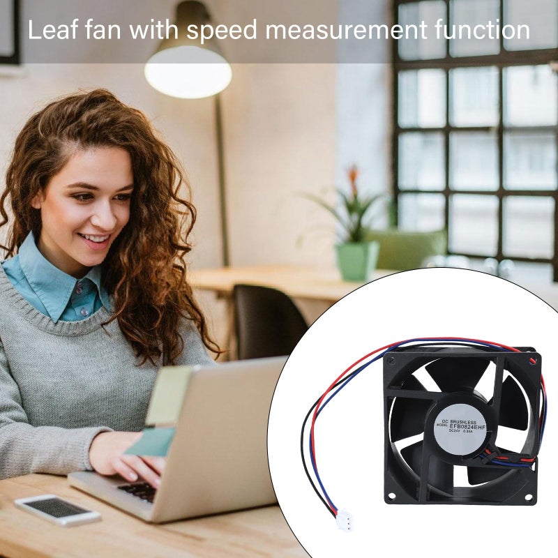 80x80mm 8CM Cooling Fan With Speed Measurement For Computer Server Overheat Protection - Image 3