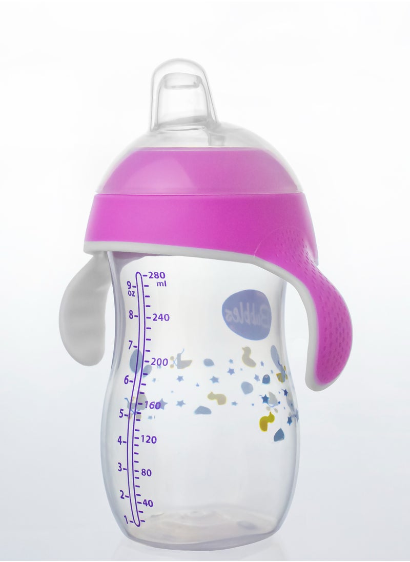Bubbles Bubbles Training Cup 280ml – 2X1(Rose)-Multishape  - Image 3