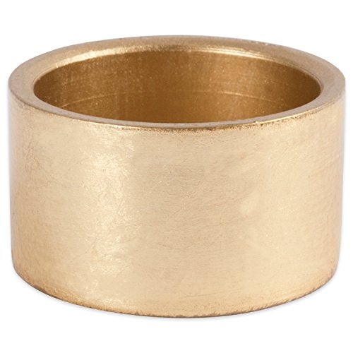 DII Basic Napkin Ring Collection Decorative, Gold, One Size, 6 Count - Image 2