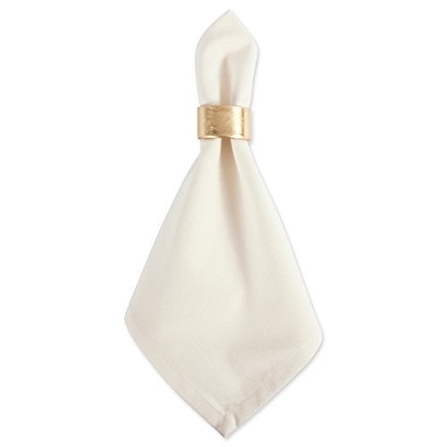 DII Basic Napkin Ring Collection Decorative, Gold, One Size, 6 Count - Image 4