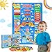 Taika All about Today Chart My Daily Calendar Calendar for Kids Calendar Weather Felt Chart Classroom Monthly Chart Fun Educational Toy Autism Learning Materials Classroom Chart for 4 years - Image 3