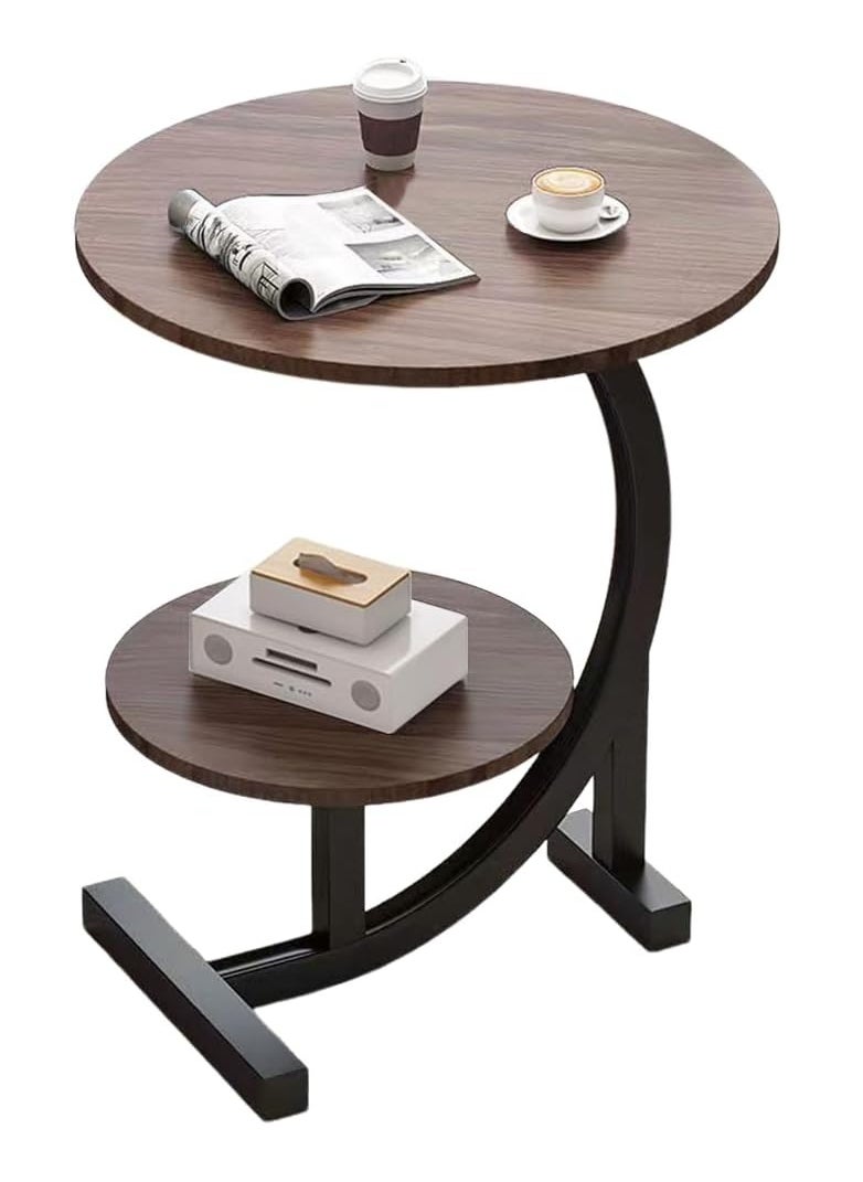 DubaiGallery Side Table, Sofa Side End Table, C Shaped End Table for Couch, Sofa and Bed, Large Desktop C Table for Living Room, Bedroom  - Image 1