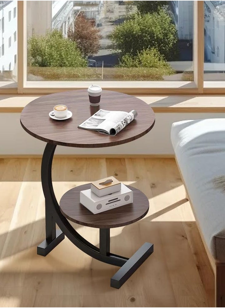 DubaiGallery Side Table, Sofa Side End Table, C Shaped End Table for Couch, Sofa and Bed, Large Desktop C Table for Living Room, Bedroom  - Image 4