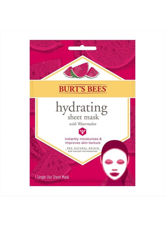 Burt's Bees Hydrating Sheet Mask With Watermelon 1 Pc - Image 1