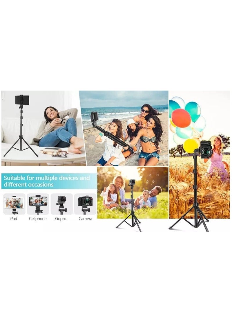 Jmary MT36 Selfie Stick Phone Tripod 67" Extendable Travel Tripod Stand with Phone Clip 1.7 meter Tripod for Video Shooting vlog - Image 4