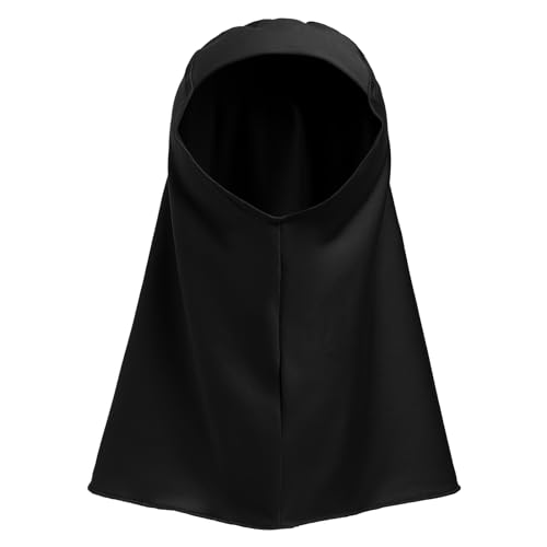 IWEMEK Newborn Infant Muslim Dress for Baby Girls Abaya Prayer Dress with Hijab Toddler Kids Long Sleeve Islamic Kaftan Two Piece Set Middle East Arabian Dubai Outfit 1st Ramadan Eid Clothes Black 0-6 Months - Image 4