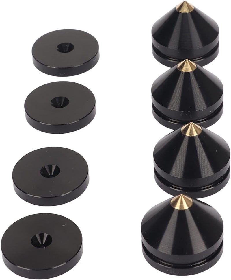 Anti Vibrations Foam Pads Feet, 4PCS Speaker Isolation Feet Pad for Turntable Subwoofer Speaker Amps (Black) - Image 4
