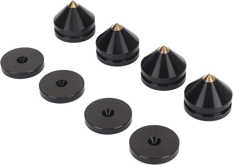 Anti Vibrations Foam Pads Feet, 4PCS Speaker Isolation Feet Pad for Turntable Subwoofer Speaker Amps (Black) - Image 1