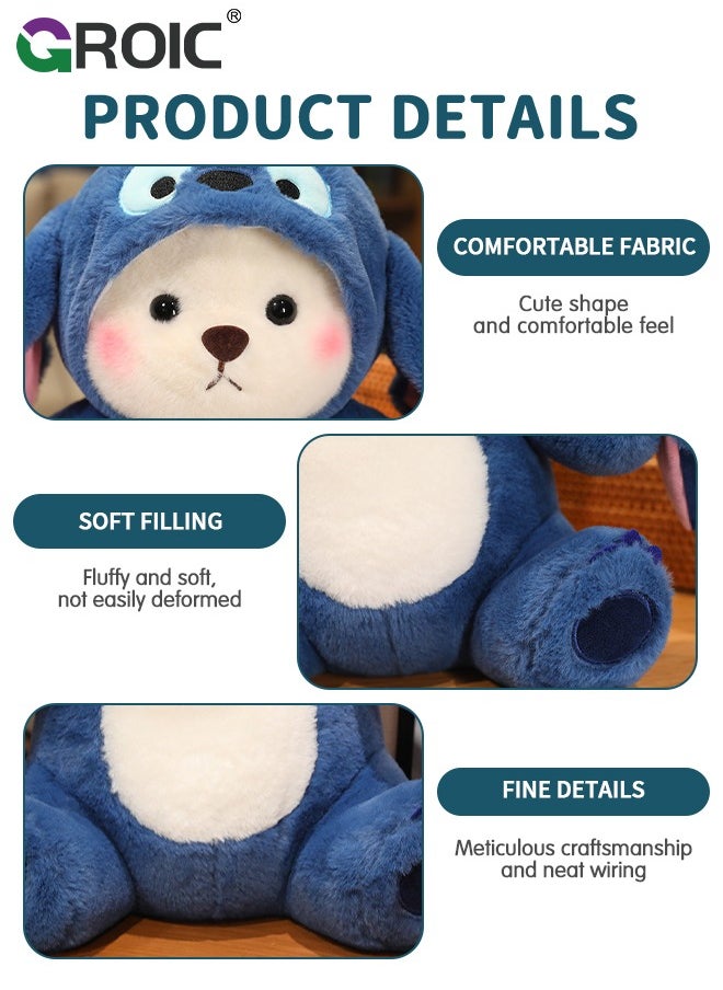 GROIC - Cute Bear Plush Toy,Stuffed Animal Plushies Doll, Kawaii Soft Stuffed Pillow,Stuffed Toy,Stitch Plush Toy - Image 1