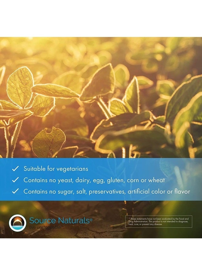 Source Naturals Mega Strength Beta Sitosterol, Plant Sourced, 375mg - 240 Tablets - Image 5