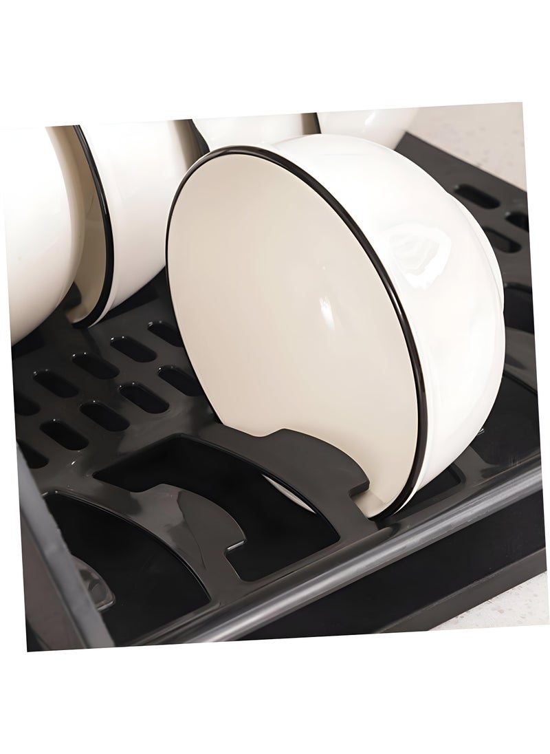 Generic - Multi-Level Dish Strainer And Organizer Featuring A Leak-Resistant X-Shaped Drawer, Compact Plate Rack For Streamlined Dish Drying In The Kitchen - Image 1