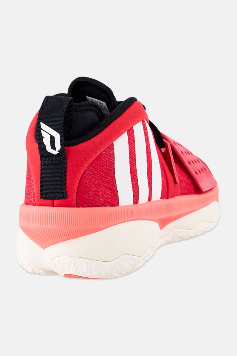 Adidas أحذية كرة السلة للرجال دام 8 إكستبلاي مزودة بأربطة، حمراء - Image 4