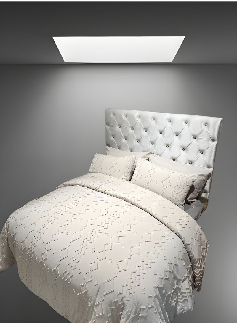 HOMETOPIA Hometopia 6-Piece King Size Comforter Bedding Set – Ultra-Soft Quilted Blanket 230×260 cm with Deep Fitted Sheet 200×200+30 cm & 4 Pillow Covers 50×75 cm – Breathable, Hypoallergenic, All-Season Microfiber Bed Set with Elegant Embossed Design for Double Bed, Hotel, Guestroom, Daily Use – Machine Washable & Fade-Resistant  - Image 1