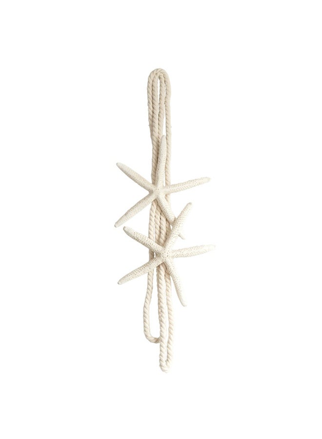 ZILucky 2 Pieces Natural Starfish Curtain Tiebacks Rope Drape Tie Band Drapery Holdbacks Room Décor - Image 4